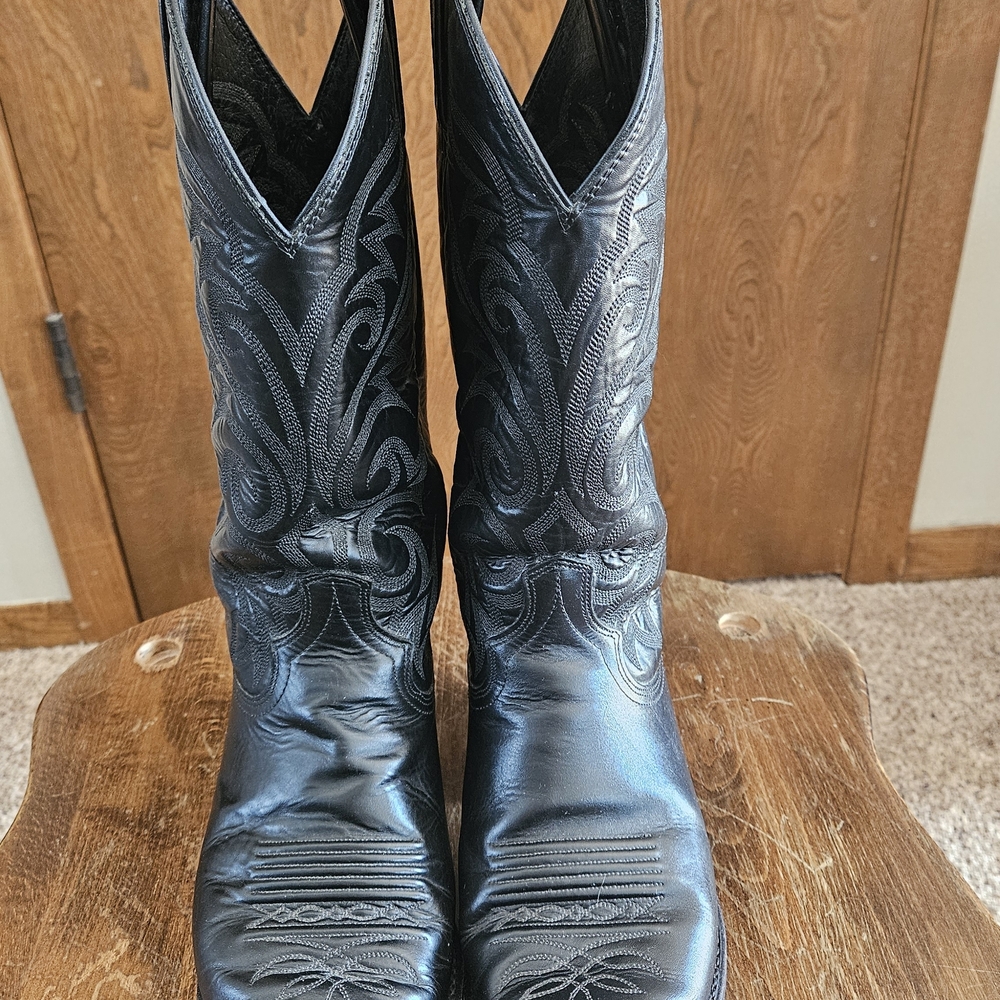 Dan Post Black Embroidered Western Boots - Picture 2 of 8